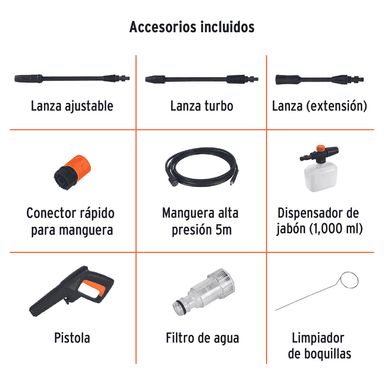 HIDROLAVADORA 1500 PSI TRUPER + ASPIRADORA 30 LITROS INGCO 102095-VC14301 - 3