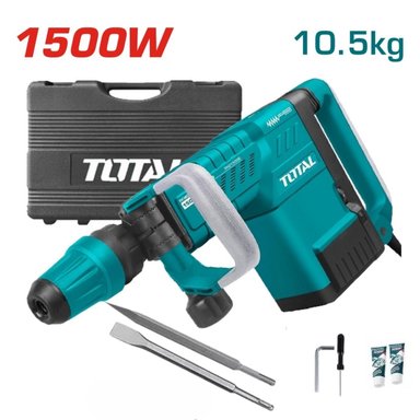 MARTILLO DEMOLEDOR TOTAL TH215002 1500 WATTS 25J SDS MAX INDUSTRIAL
