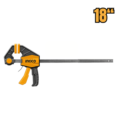 PRENSAS RÁPIDAS INGCO HQBC01603-2 18' AUTO AJUSTABLE SOPORTA 60KG PACK X2 - 3