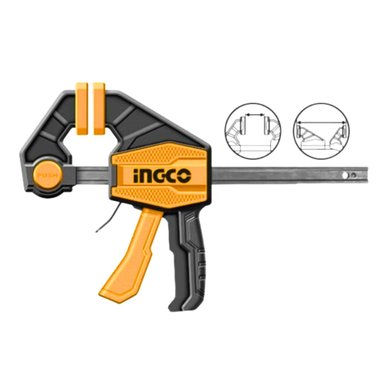 PRENSAS RÁPIDAS INGCO HQBC01603-2 18' AUTO AJUSTABLE SOPORTA 60KG PACK X2 - 6