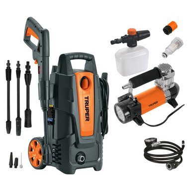 COMBO TRUPER HIDROLAVADORA 1500PSI + COMPRESOR AIRE 180PSI