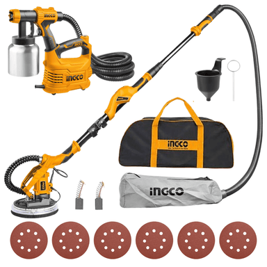 COMBO INGCO LIJADORA PARED Y TECHO + PISTOLA PINTAR