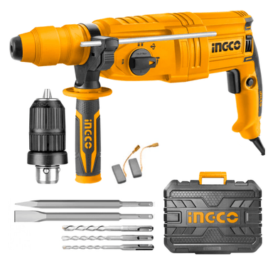 ROTOMARTILLO INGCO RGH9028-2 800 WATTS SDS PLUS 2.5 JOULES INCLUYE ADAPTADOR