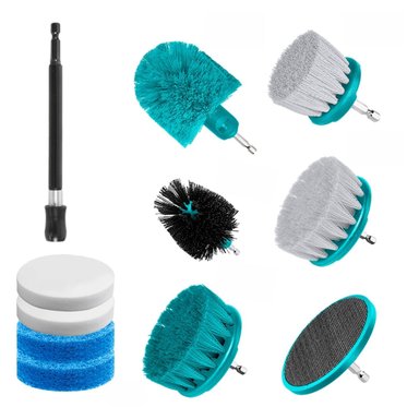 SET ESCOBILLAS TOTAL TACB1101 11 PIEZAS PARA TALADRO