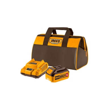SET DE HERRAMIENTAS INGCO PULIDORA INALÁMBRICA 20V + BATERÍA 4AH + CARGADOR - 4