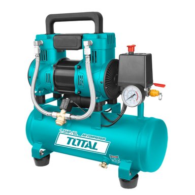 COMPRESORA TOTAL TCS1110062-5 SILENCIOSA 6 LITROS