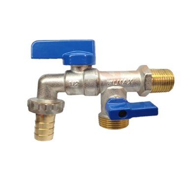 CAÑO 153083 LLAVE LAVANDERÍA DOBLE SALIDA PESADO VALMAX AZUL