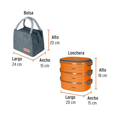 MOCHILA PORTA LAPTOP + LONCHERA TÉRMICA + TOMATODO TRUPER - 4