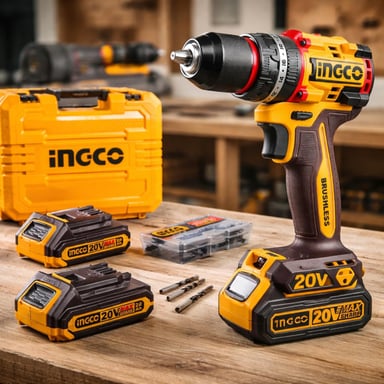 TALADRO INGCO CIDLI20668 PERCUTOR 66NM INDUSTRIAL + 2 BATERÍAS 2AH - 2