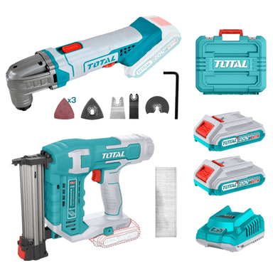 COMBO TOTAL CLAVADORA 20V + HERRAMIENTA MULTIFUNCIÓN 20V