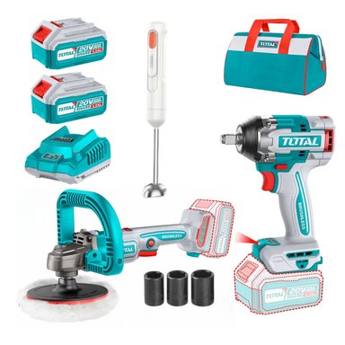 COMBO TOTAL LLAVE IMPACTO 500NM + PULIDORA INDUSTRIAL