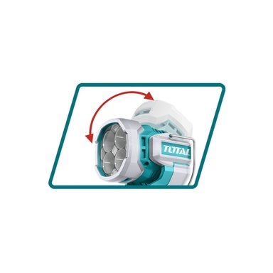 LINTERNA TOTAL TWLI20881 TRABAJO LED 20V 200 LM TURQUESA - 5