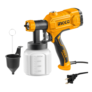 PISTOLA PINTAR INGCO SPG3508 ELÉCTRICA 450 W TANQUE PLÁSTICO 800 ML