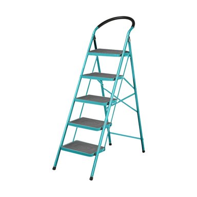 ESCALERA THLAD09051 TUBULAR ACERO SOPORTA 150KG TOTAL 5 PASOS