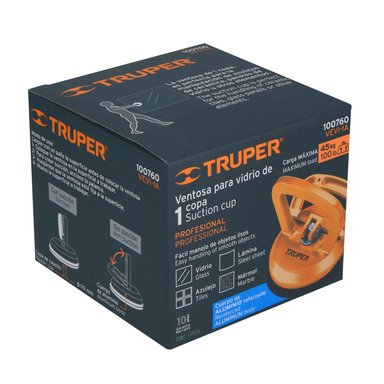 VENTOSA DE ALUMINIO PARA VIDRIO 1 COPA DE SUCCIÓN TRUPER - 5