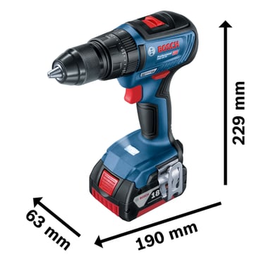 TALADRO ATORNILLADOR PERCUTOR GSB 18V-50 + 1 BAT 5 AH BOSCH - 3