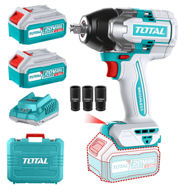 LLAVE DE IMPACTO 850 NM INCLUYE 2 BATERÍAS 4AH TOTAL