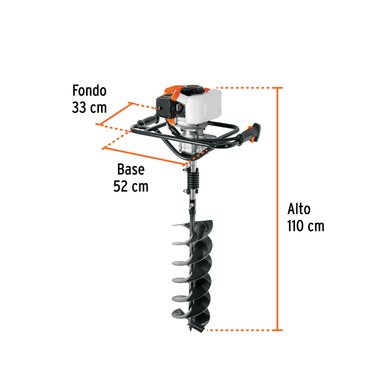 AHOYADORA A GASOLINA 52CC 1.9 HP TRUPER - 2