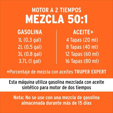AHOYADORA A GASOLINA 52CC 1.9 HP TRUPER - 4