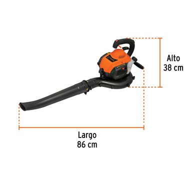 SOPLADORA ASPIRADORA CON MOTOR DE 26 CC A GASOLINA TRUPER - 2
