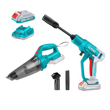 HIDROLAVADORA INALÁMBRICA 20V + ASPIRADORA 0.5LT TOTAL