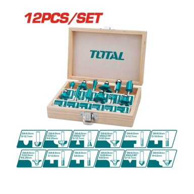 RUTEADORA DE PALMA 600W + ACCESORIOS 12PCS TOTAL - 6