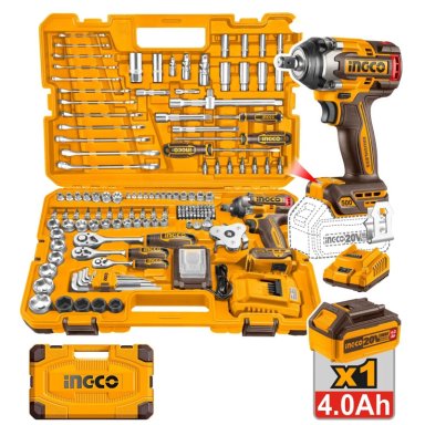 LLAVE DE IMPACTO 500NM + 152 HERRAMIENTAS INGCO