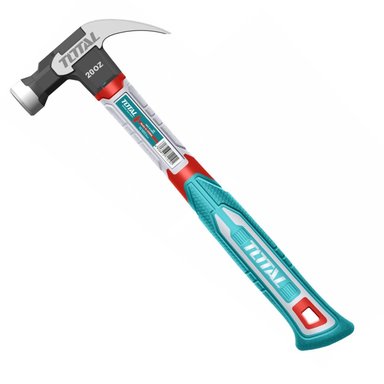 MARTILLO DE UÑA MANGO FIBRA DE VIDRIO 20OZ INDUSTRIAL TOTAL