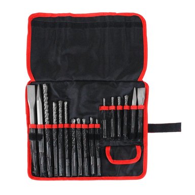 SET BROCAS Y CINCELES PARA ROTOMARTILLO SDS PLUS 17PCS TOTAL