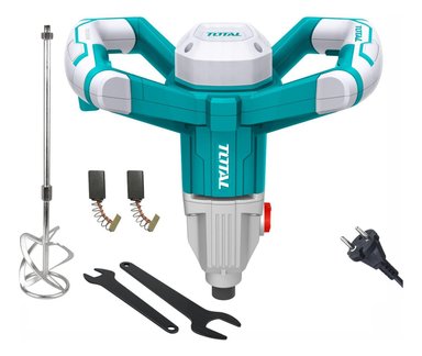 MEZCLADORA DE CEMENTO Y PINTURA 1400W TOTAL TD614006