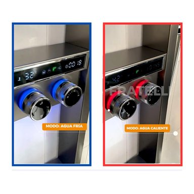 COLUMNA DE DUCHA NILO BLACK ACERO INOX FRATELLI - 5