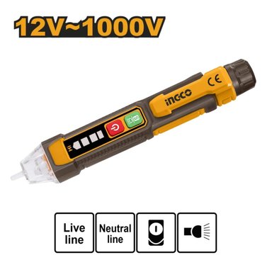 DETECTOR DE VOLTAJE 12V-1000V INDUSTRIAL INGCO - 4