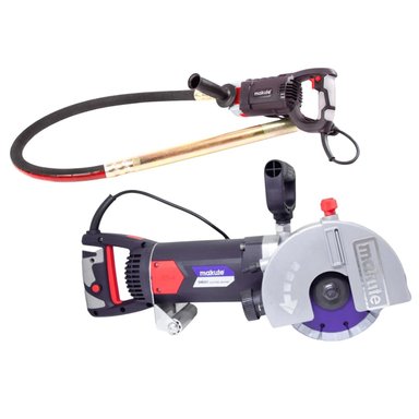 RANURADORA DE CONCRETO 2400W + VIBRADOR DE CONCRETO MAKUTE - 1