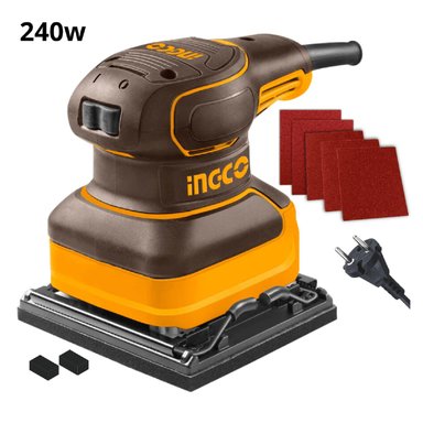 LIJADORA DE PARED Y TECHO 1050W + LIJADORA ORBITAL Y TALADRO PERCUTOR INGCO - 9
