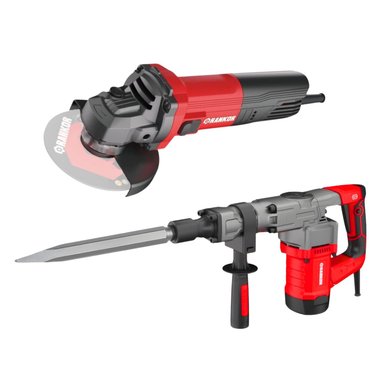 MARTILLO DEMOLEDOR 1300W + AMOLADORA 950W RANKOR - 1