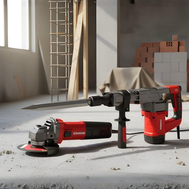 MARTILLO DEMOLEDOR 1300W + AMOLADORA 950W RANKOR - 2