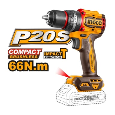 TALADRO PERCUTOR 66NM 20V+ TALADRO 12V INGCO - 5