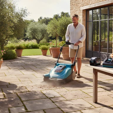 BARREDORA ASPIRADORA 40V XGT + 2 BATERIAS 5AH MAKITA - 3