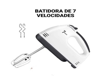 BATIDORA DE MANO BLANCO 7 VELOCIDADES ELECTRICO DE REPOSTERIA