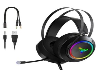 AUDÍFONOS GAMER OVER-EAR PC LAPTOP CELULAR RGB