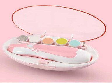 SET DE PULIDOR DE UNAS DE BEBES SET DE MANICURA ROSA