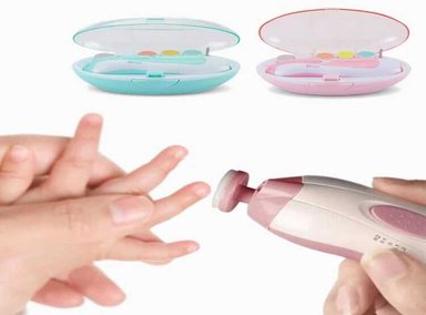SET DE PULIDOR DE UNAS DE BEBES SET DE MANICURA ROSA - 2