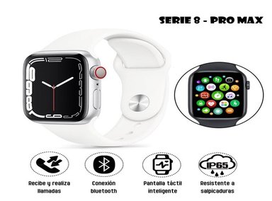 SMARTWATCH SERIE 8 PRO MAX BLANCO