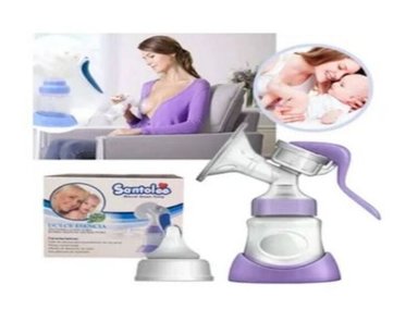 EXTRACTOR LECHE MATERNA SANTOLEE BIBERON MANUAL 2 EN 1
