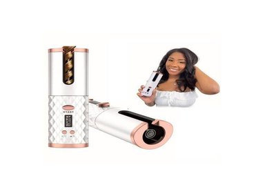 RIZADOR DE CABELLO AUTOMÁTICO INALÁMBRICO PANTALLA LCD