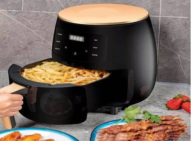 FREIDORA AIRE GENERICO 6 LITROS DIGITAL AIRFRYER SIN ACEITE 2400W EXTRA GRANDE