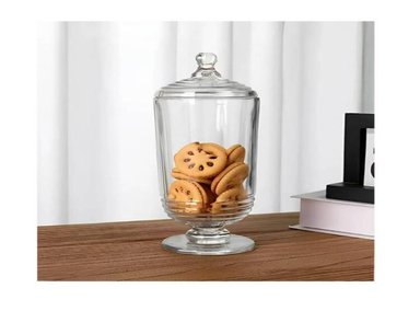 BOMBONERA DE VIDRIO ALTA DULCERA RECIPIENTE MULTIUSO