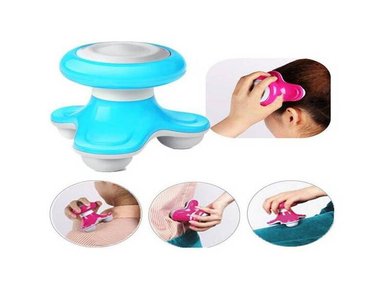 MINI MASAJEADOR CORPORAL ELÉCTRICO PORTÁTIL CON CABLE USB O PILAS