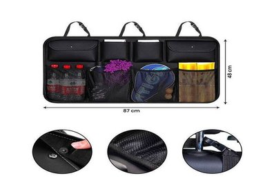 ORGANIZADOR PARA AUTO ASIENTO MALETERA IMPERMEABLE MARRON - 3