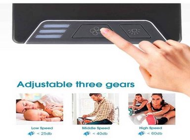 AIRE ACONDICIONADO MINI ENFRIADOR Y PURIFICADOR PORTÁTIL 3 VELOCIDADES - 3